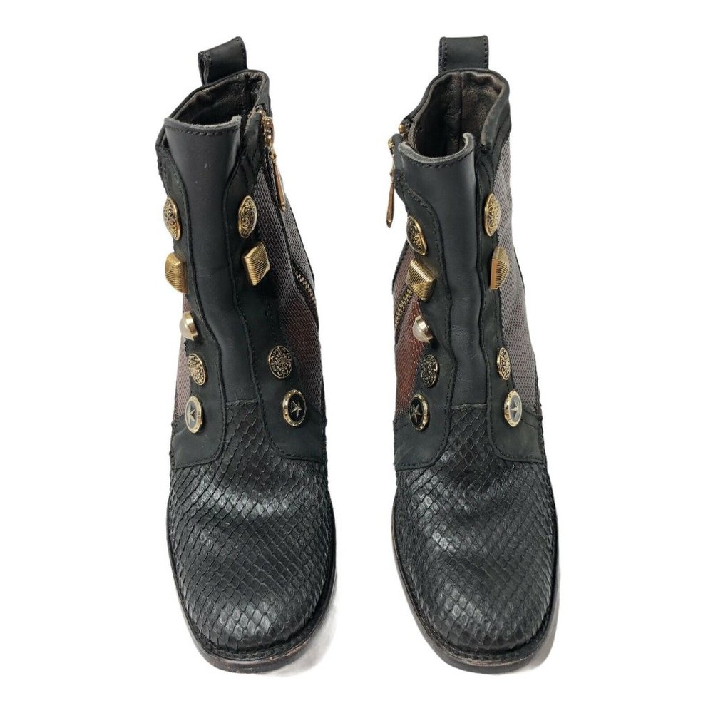 Cuadra High Heel Booties Python Skin Size 7 - image 1